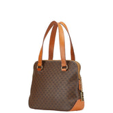 セリーヌ マカダム ハンドバッグ ショルダーバッグ 2WAY ブラウン PVC レザー レディース CELINE 【中古】